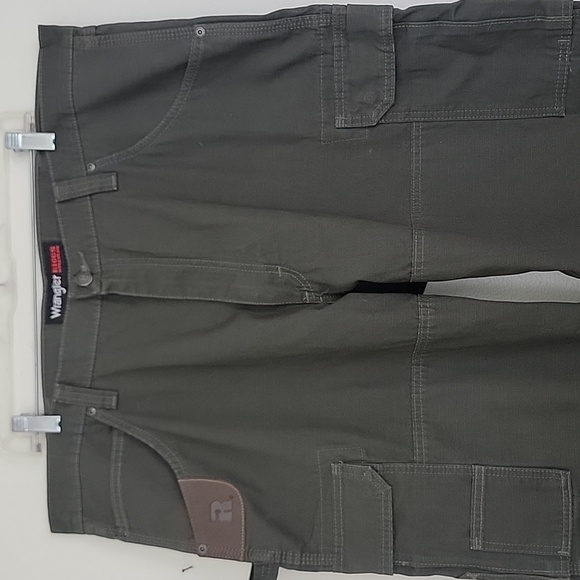 Wrangler Sage Green Biggs Workwear Cargo Pants Excellent Condition Mens 40 X 30 - Picture 2 of 13